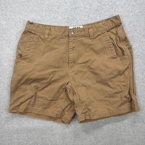 Mountain Khakis Shorts Mens 38x7 Brown Canvas Classic Carpenter Work Utility
